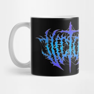 Victory death metal design (blue) Mug